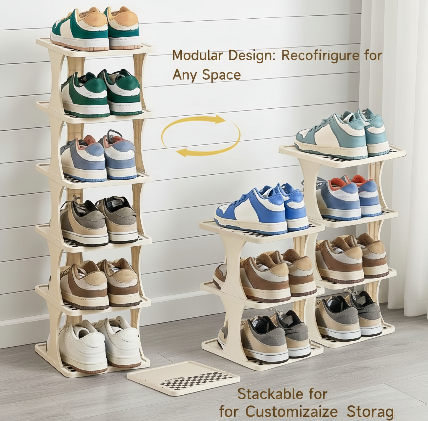 Space-Saving Narrow Shoe Rack
