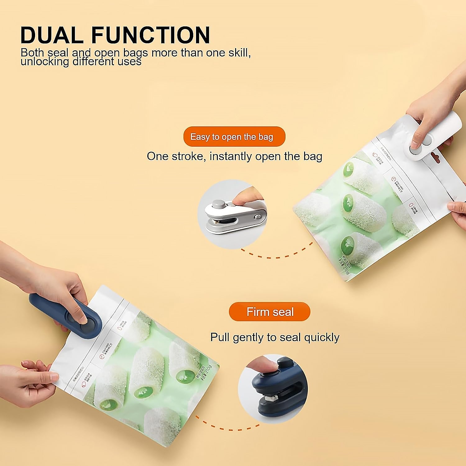 Dobshow® 2-in-1 Mini Heat Sealer -  Seal & Cutter