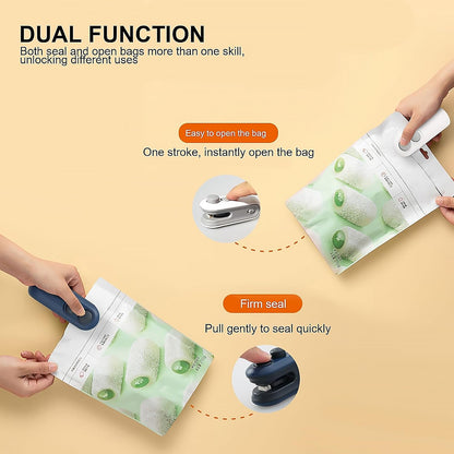 Dobshow® 2-in-1 Mini Heat Sealer -  Seal & Cutter