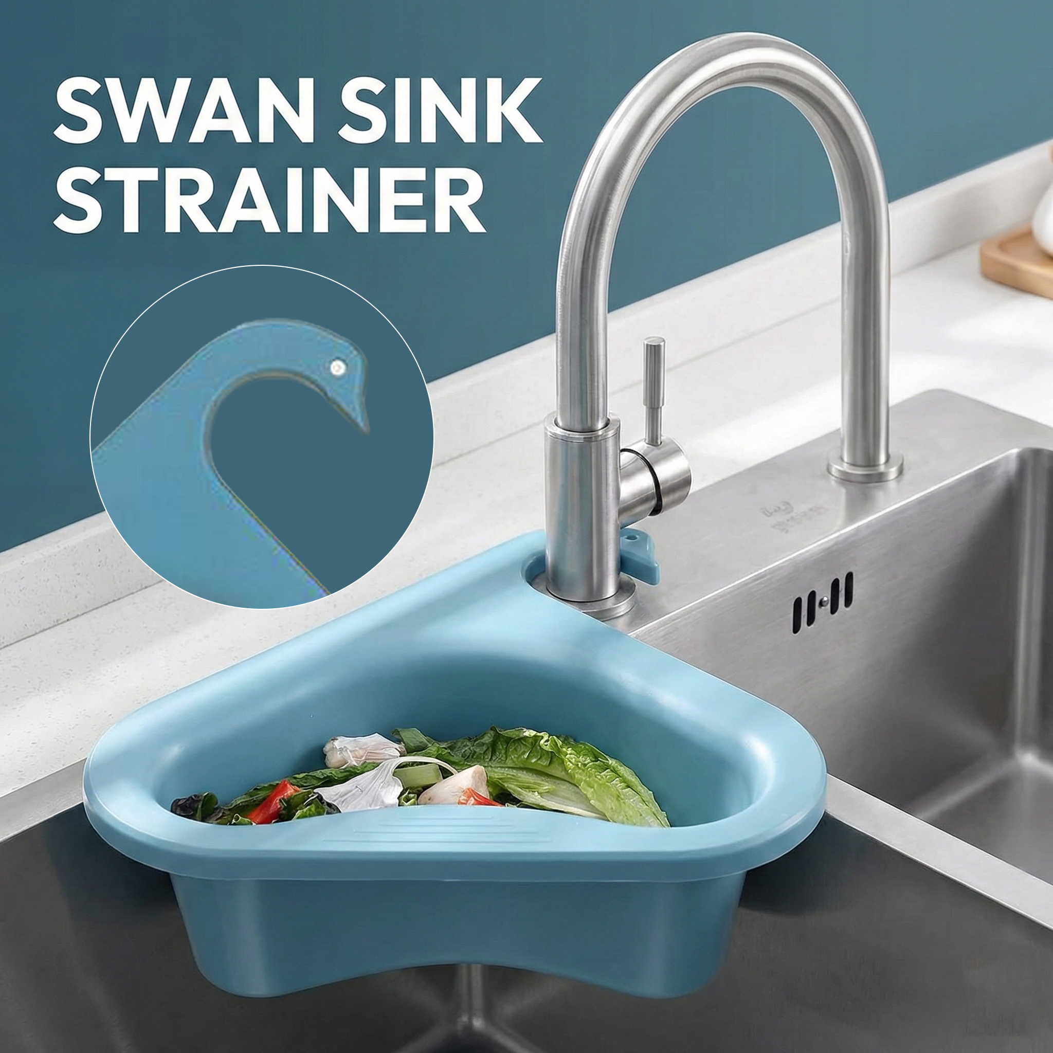MCOIKY® Swan Multifunctional Sink Strainer