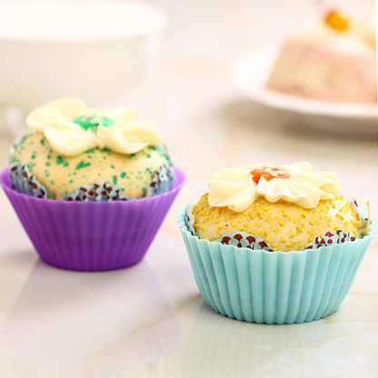 RSZZB® Reusable Silicone Cupcake Liners & Multi-Purpose Baking Cups