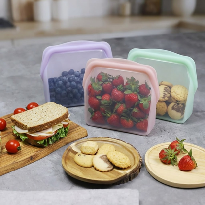 RSZZB® Decube Thickened Silicone Reusable Food Storage Bag | Heat-Resistant & Anti-Odor