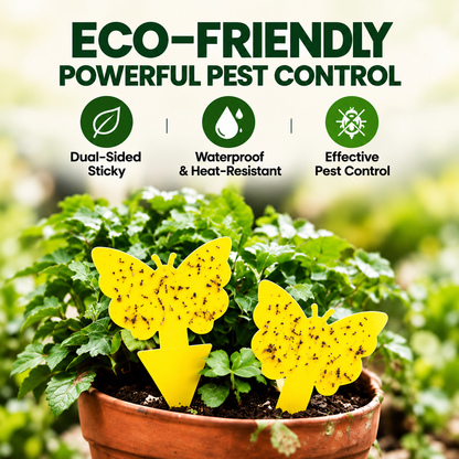 🌿 Keep Pesky Gnats Away! Indoor Plant Sticky Traps | 20–150 PCS — 🔥 40% OFF