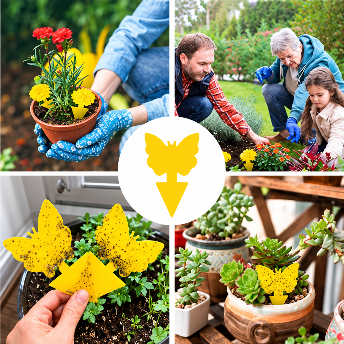 🌿 Keep Pesky Gnats Away! Indoor Plant Sticky Traps | 20–150 PCS — 🔥 40% OFF