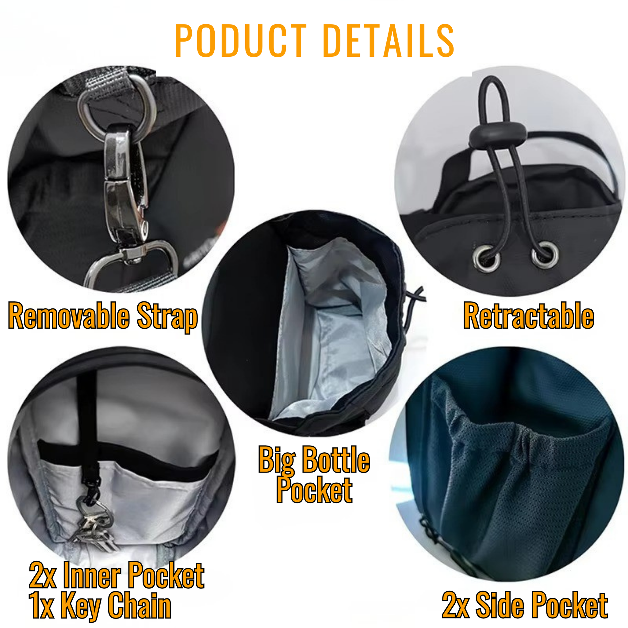 RSZZB® The Ultimate Magnetic Fitness Crossbody & Bottle Sling