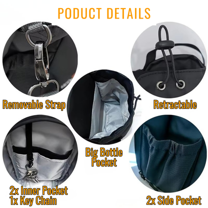 RSZZB® The Ultimate Magnetic Fitness Crossbody & Bottle Sling
