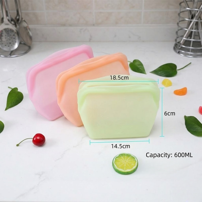 RSZZB® Decube Thickened Silicone Reusable Food Storage Bag | Heat-Resistant & Anti-Odor