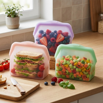 RSZZB® Decube Thickened Silicone Reusable Food Storage Bag | Heat-Resistant & Anti-Odor