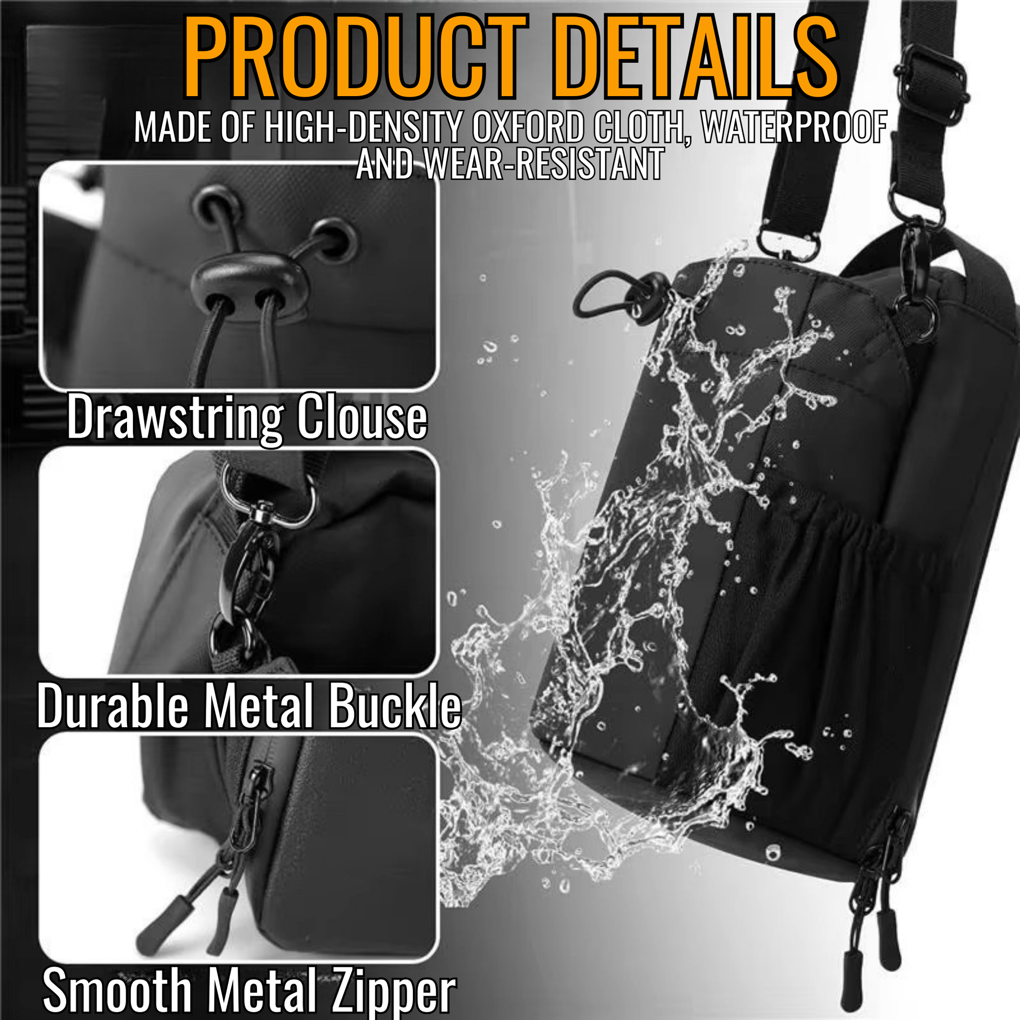 RSZZB® The Ultimate Magnetic Fitness Crossbody & Bottle Sling