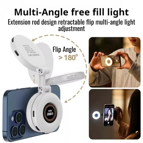 RSZZB® Led Magnetic Mini Beauty Adjustable Pocket Light Three-Color Fill Light