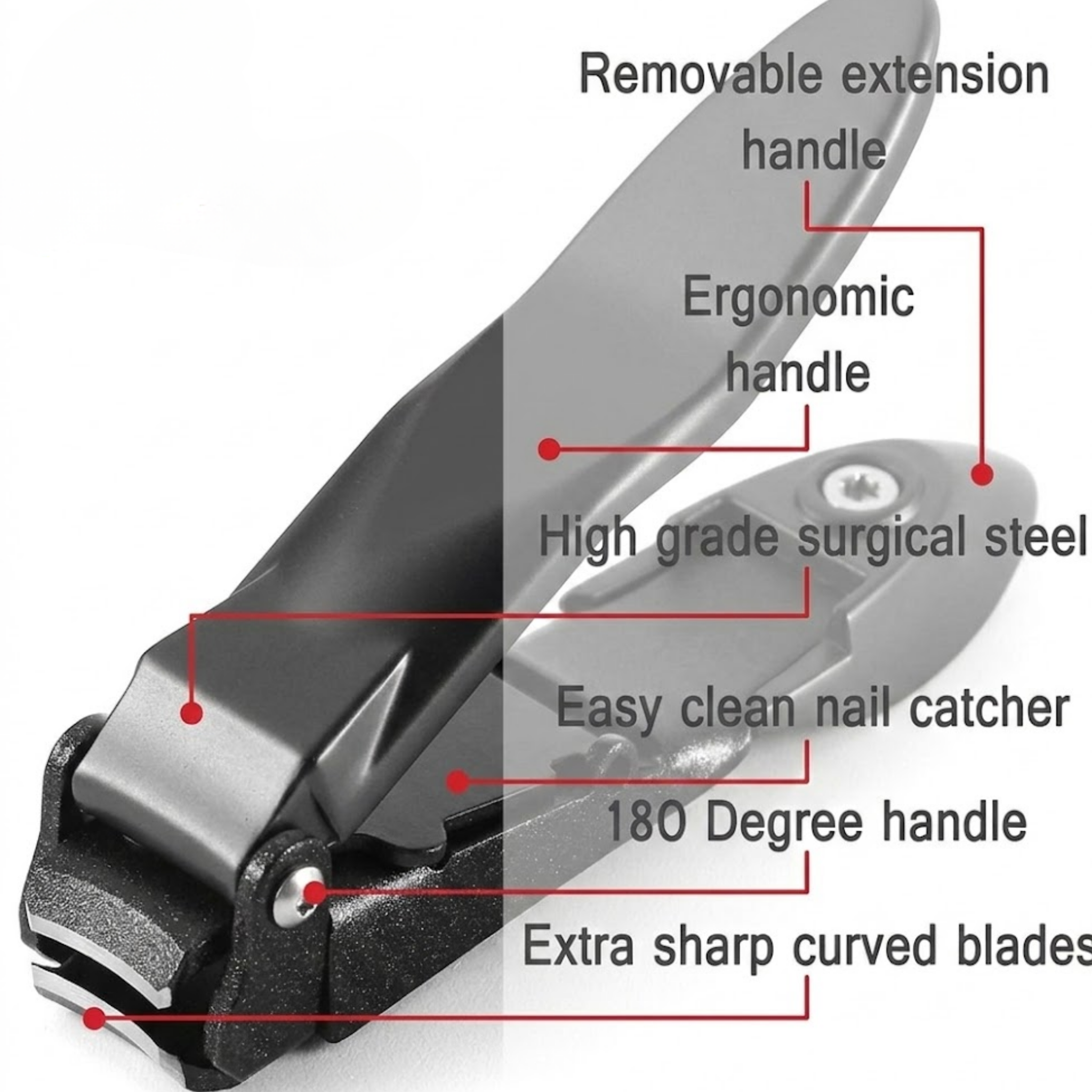RSZZB® The Ultimate Large Stainless Steel Anti-Splash Nail Clipper Set