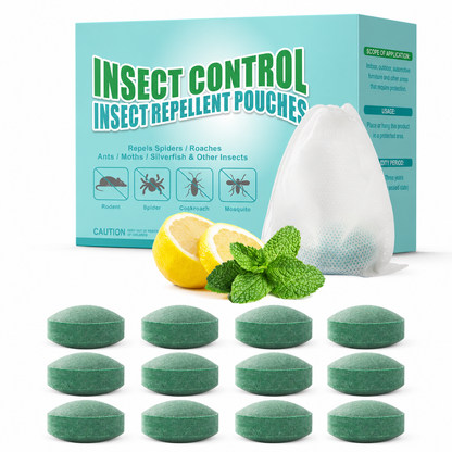 Pest Rodent Repellent, 12 Pack Peppermint Oil Repellent for Mouse Rats Spider Roach Ant Squirrel Pest Control Indoor & Outdoor, Natural Mice Deterrent Replace Trap Poisoning Family & Pet Safe Green