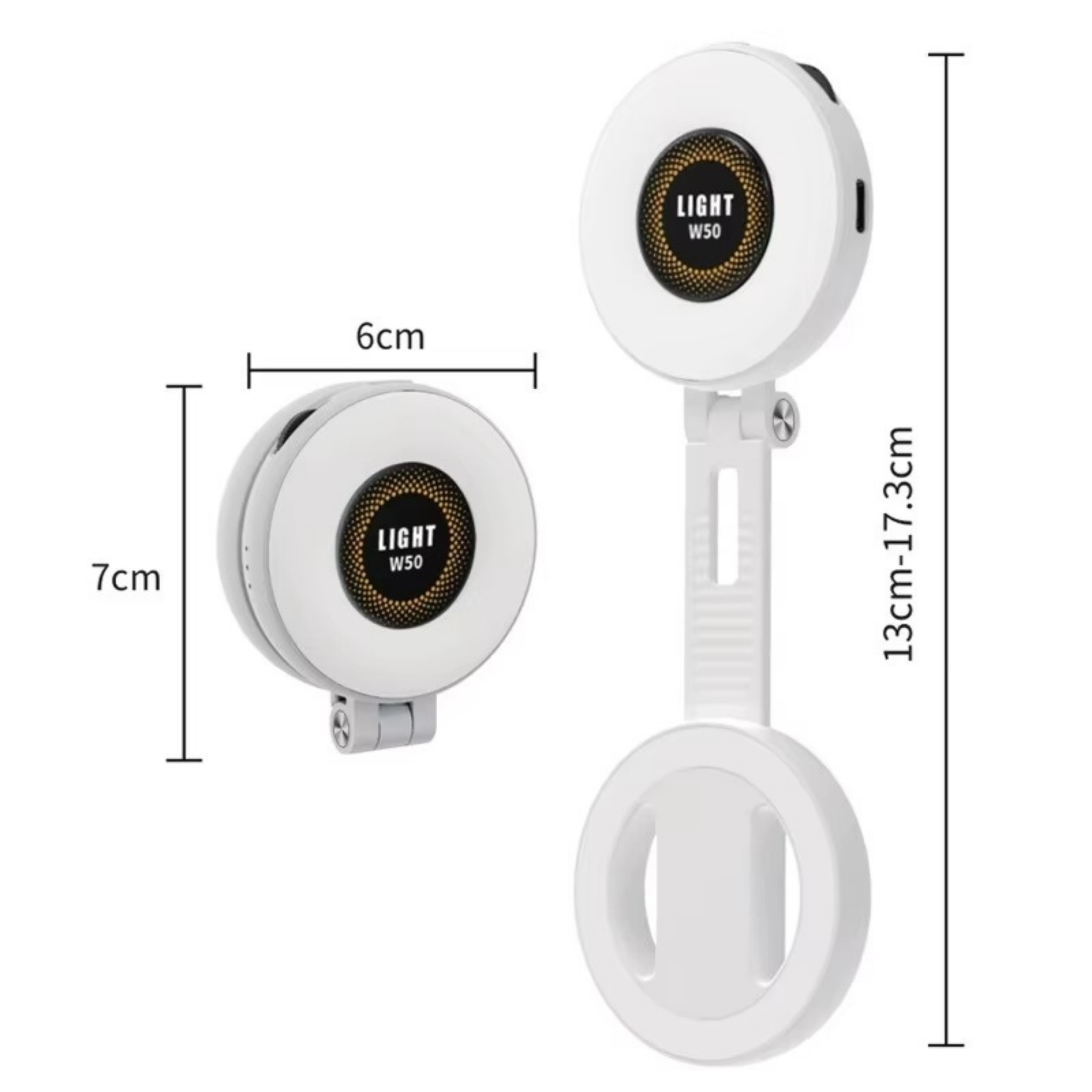 RSZZB® Led Magnetic Mini Beauty Adjustable Pocket Light Three-Color Fill Light