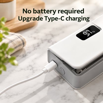 Smart Digital Bag Sealer | Rechargeable, Magnetic & 6 Adjustable Gears Heat Control