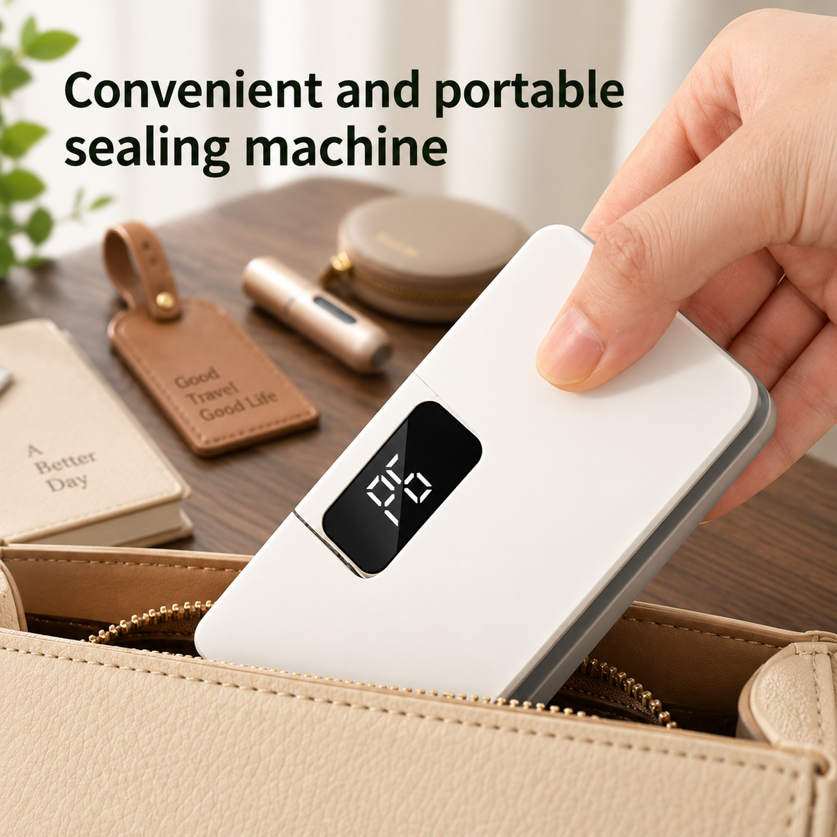 Smart Digital Bag Sealer | Rechargeable, Magnetic & 6 Adjustable Gears Heat Control