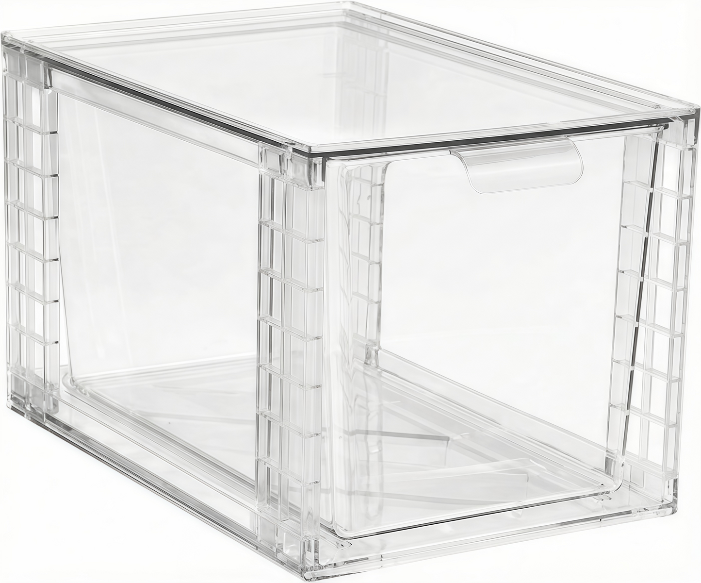 Transparent stackable drawer storage
