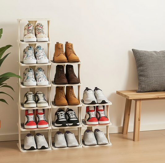 Space-Saving Narrow Shoe Rack