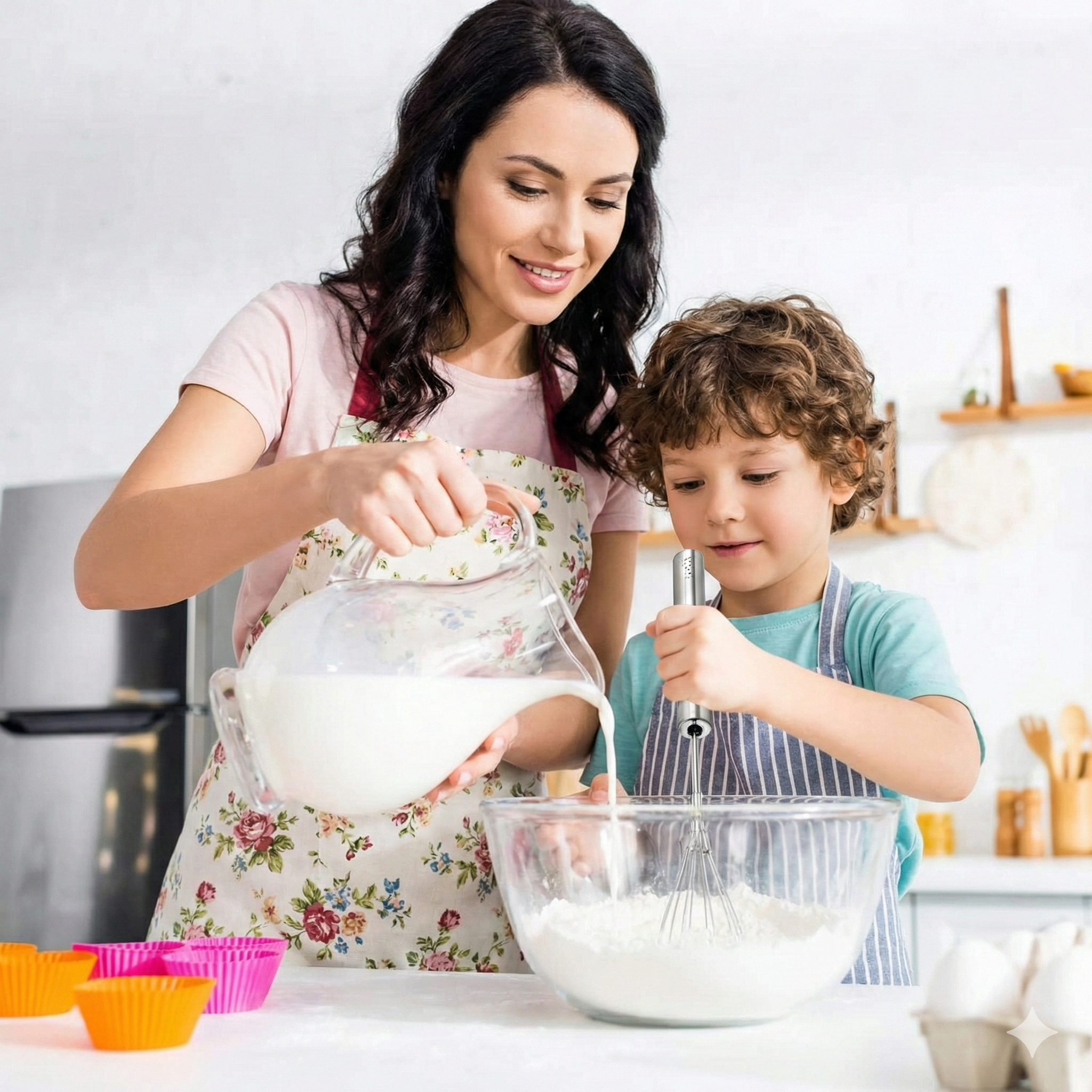 RSZZB® Semi-Automatic Stainless Steel Whisk