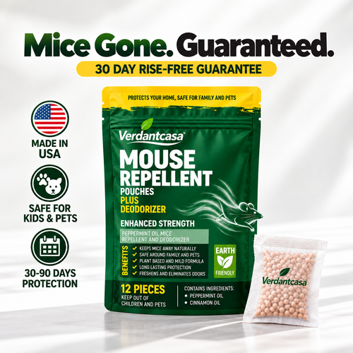 Verdantcasa Healrize® Mouse Repellent Pouches- 12pcs - save around kids & pet