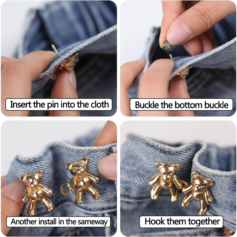 RICPIND® Bear Buckle Waist Size Adjuster