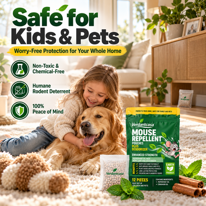 Verdantcasa Mouse Repellent Pouches New - 12pcs - save around kids & pet