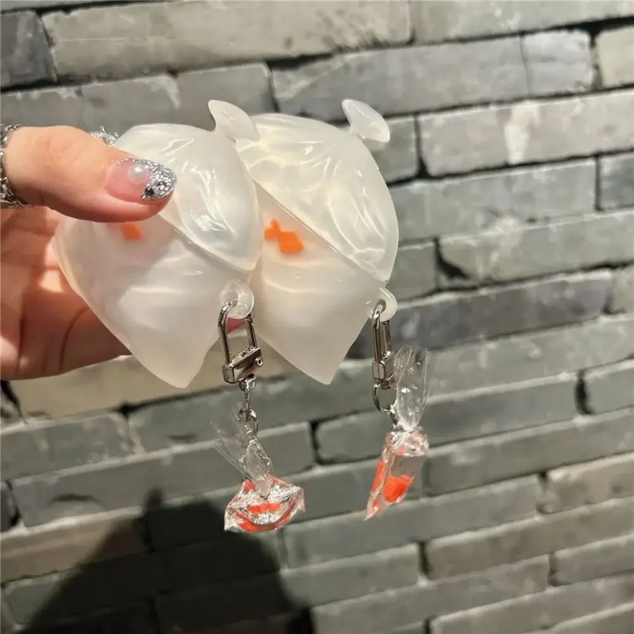 RSZZB® Lucky Koi Fish Pouch Cover & Charm for Apple AirPods