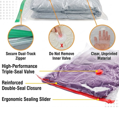 RSZZB® Vacuum Bag Storage with Hand Pump