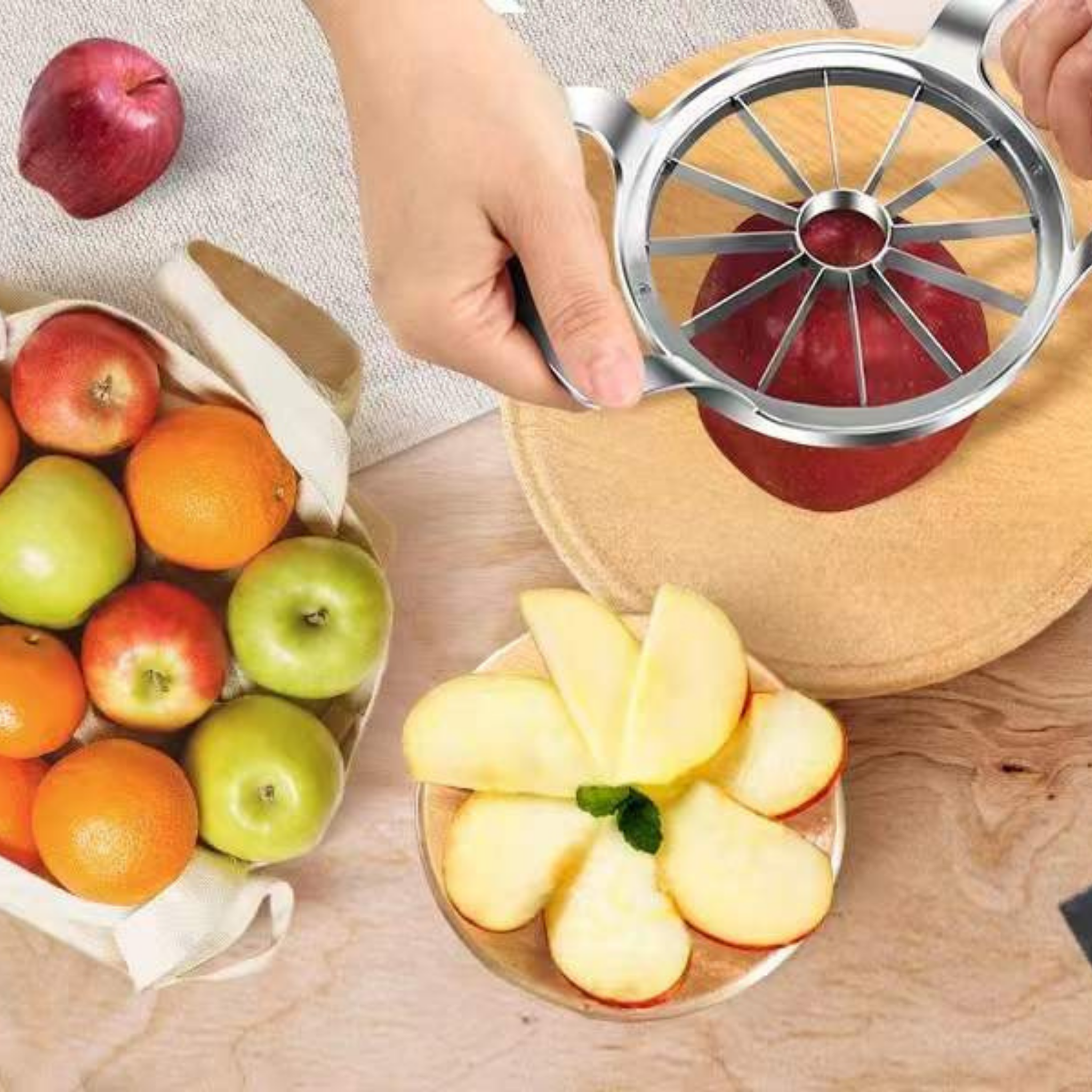RSZZB® Premium Stainless Steel Apple Slicer & Corer
