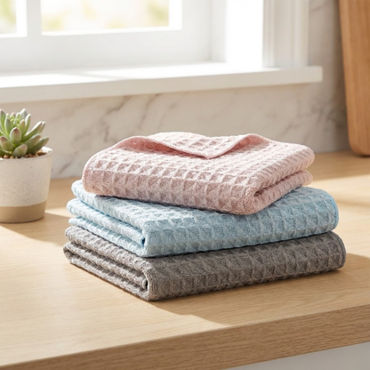 RSZZB® Premium Waffle Weave Kitchen Cloths | Ultra-Absorbent & Quick-Drying
