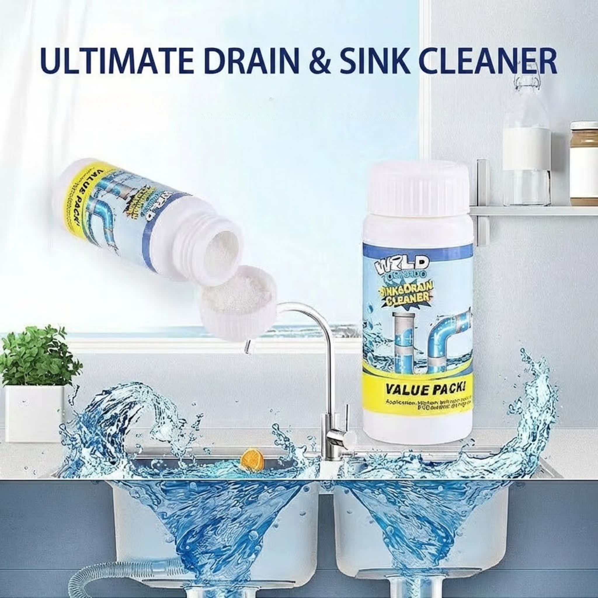 RSZZB® Multi-Purpose Drain Unclogged & Deodorizer (350g) | For Sinks, Toilets & Showers