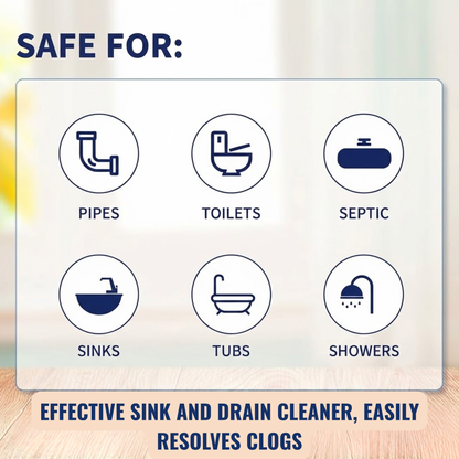 RSZZB® Multi-Purpose Drain Unclogged & Deodorizer (350g) | For Sinks, Toilets & Showers