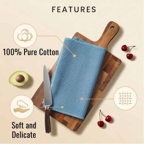RSZZB® Premium Waffle Weave Kitchen Cloths | Ultra-Absorbent & Quick-Drying