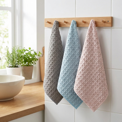 RSZZB® Premium Waffle Weave Kitchen Cloths | Ultra-Absorbent & Quick-Drying
