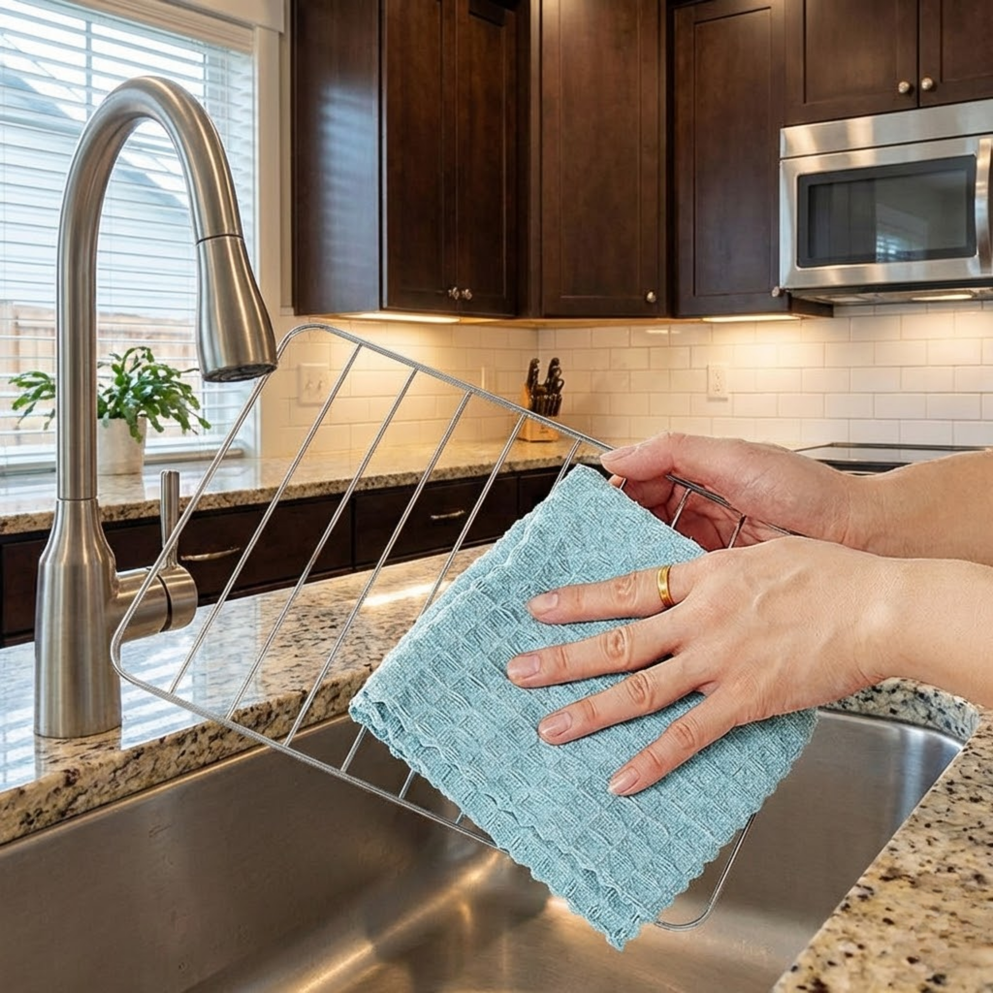 RSZZB® Premium Waffle Weave Kitchen Cloths | Ultra-Absorbent & Quick-Drying