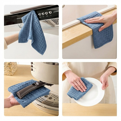 RSZZB® Premium Waffle Weave Kitchen Cloths | Ultra-Absorbent & Quick-Drying
