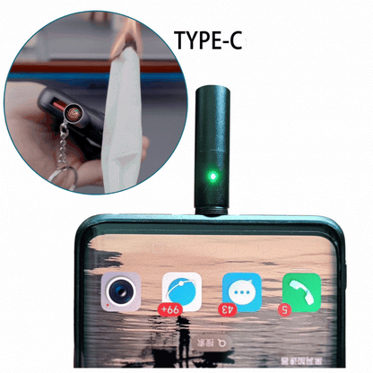RSZZB® The "Always-Ready" USB-C Blow Lighter: Windproof, Flight-Friendly & Fuel-Free