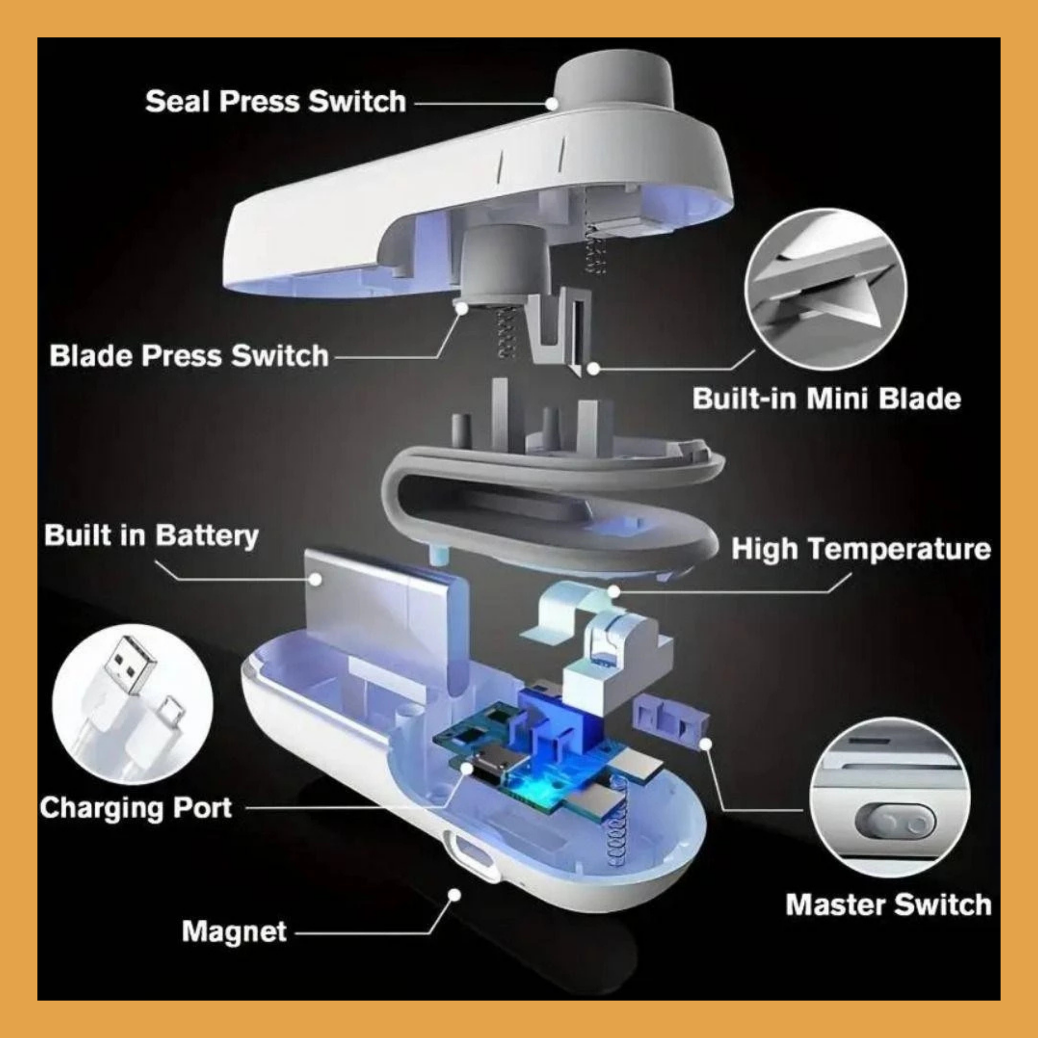 RSZZB® The 2026 Magnetic, Rechargeable 2-in-1 Sealer is the kitchen hack you didn’t know you needed