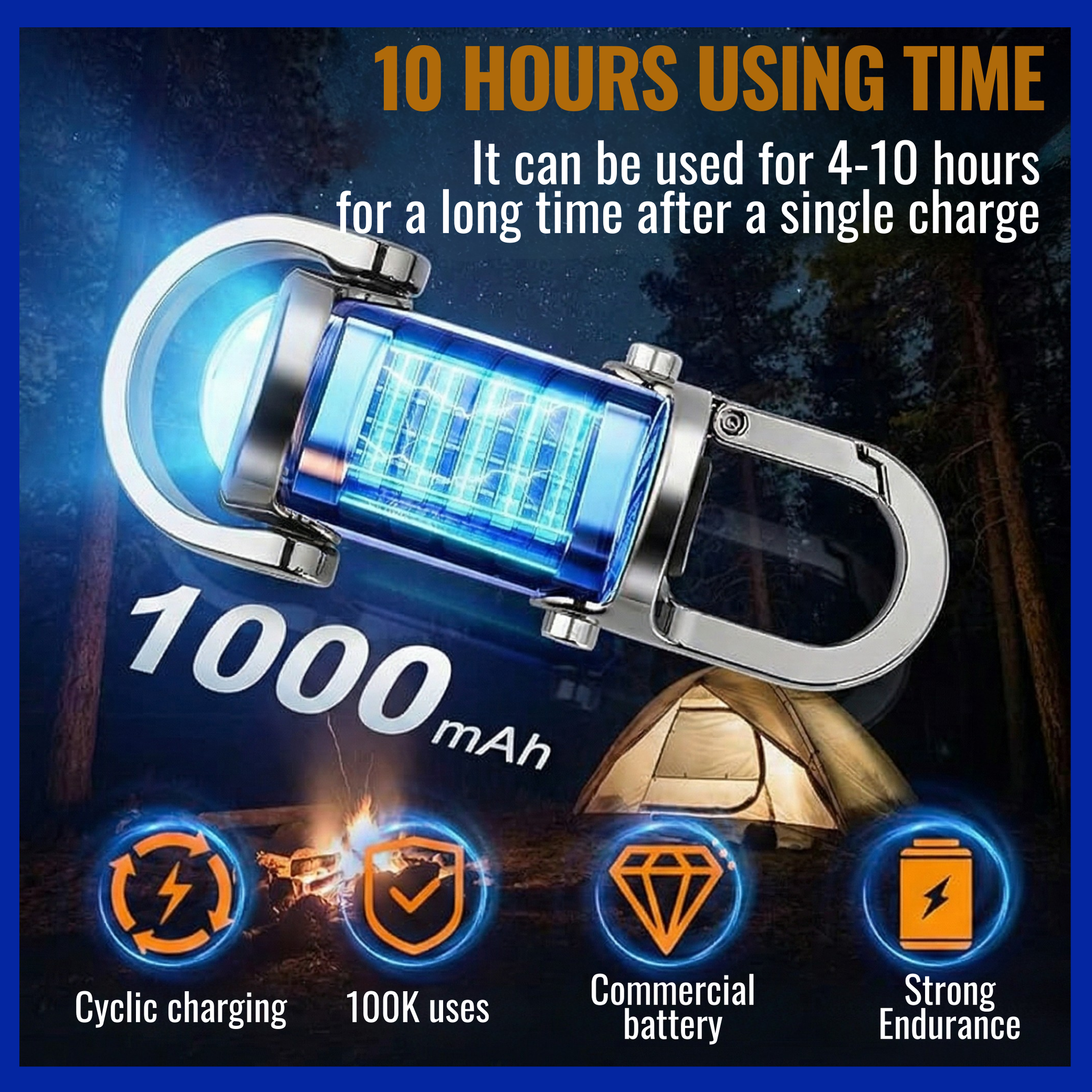 RSZZB® The TitanMini | 7-in-1 Ultra-Bright Keychain Flashlight & Emergency Beacon