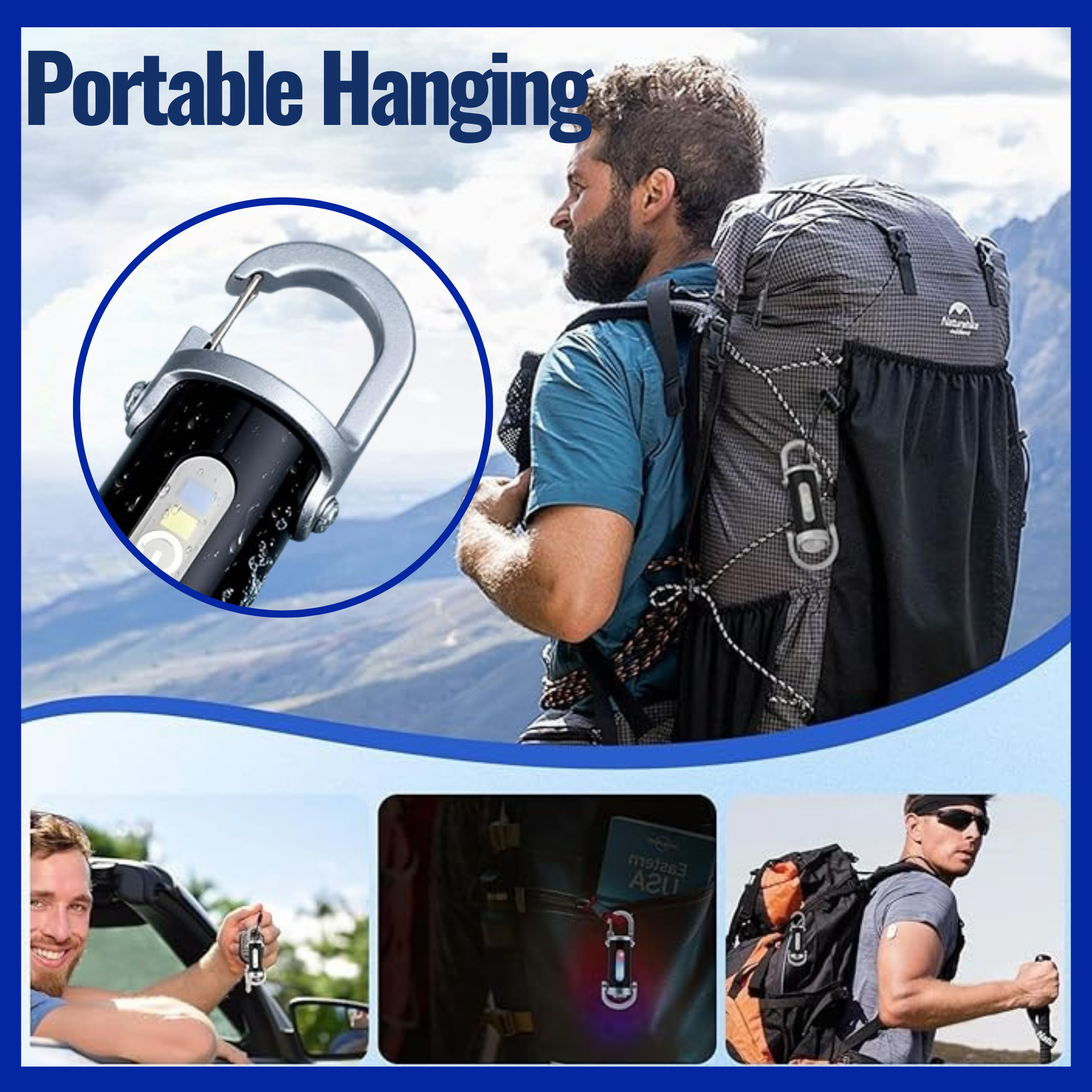 RSZZB® The TitanMini | 7-in-1 Ultra-Bright Keychain Flashlight & Emergency Beacon