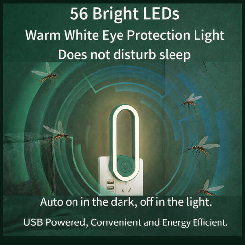 RSZZB® Ultrasonic UV LED Mosquito Killer & Night Light Plug-in