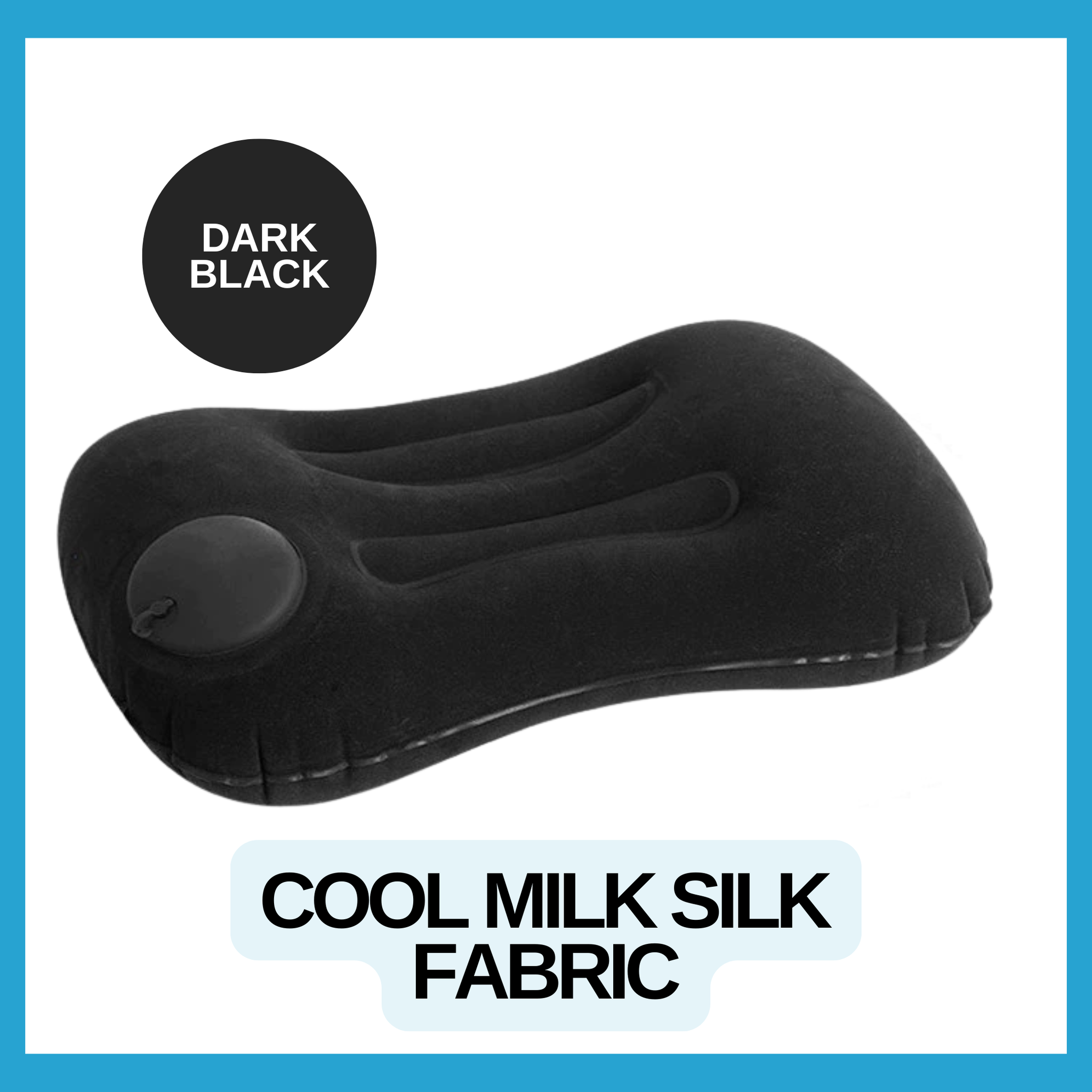 RSZZB® Instant Comfort, Zero Breath Required: The Press-to-Inflate Pocket Pillow
