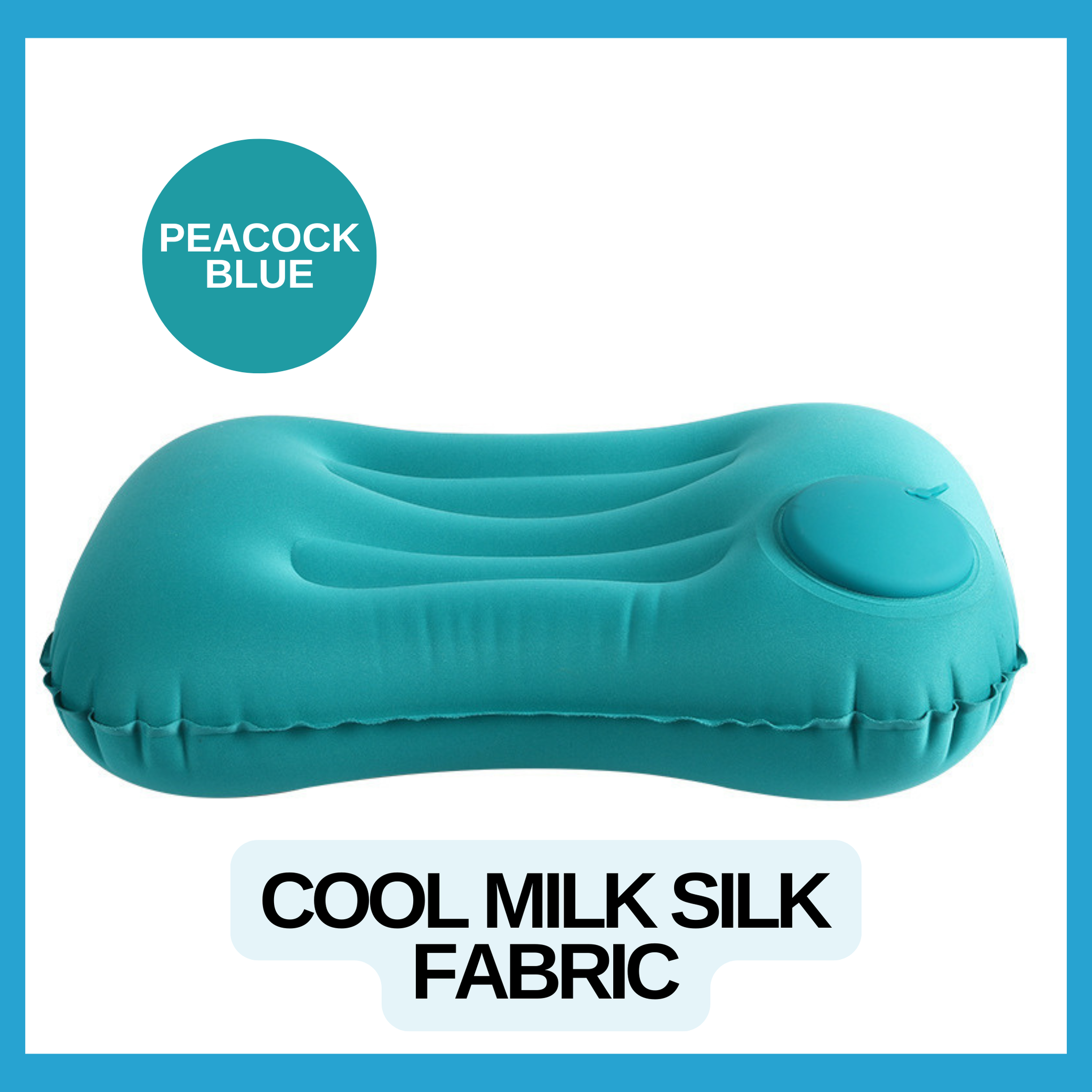 RSZZB® Instant Comfort, Zero Breath Required: The Press-to-Inflate Pocket Pillow