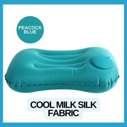 RSZZB® Instant Comfort, Zero Breath Required: The Press-to-Inflate Pocket Pillow