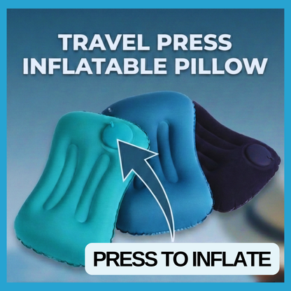 RSZZB® Instant Comfort, Zero Breath Required: The Press-to-Inflate Pocket Pillow