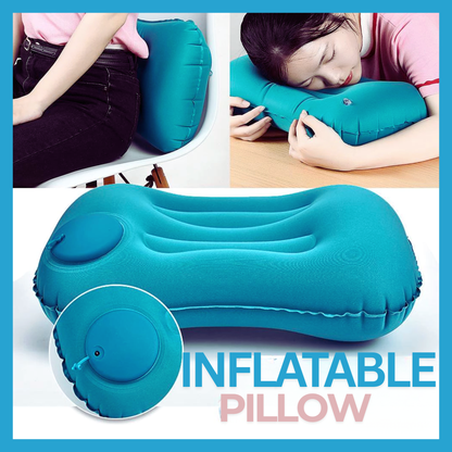 RSZZB® Instant Comfort, Zero Breath Required: The Press-to-Inflate Pocket Pillow