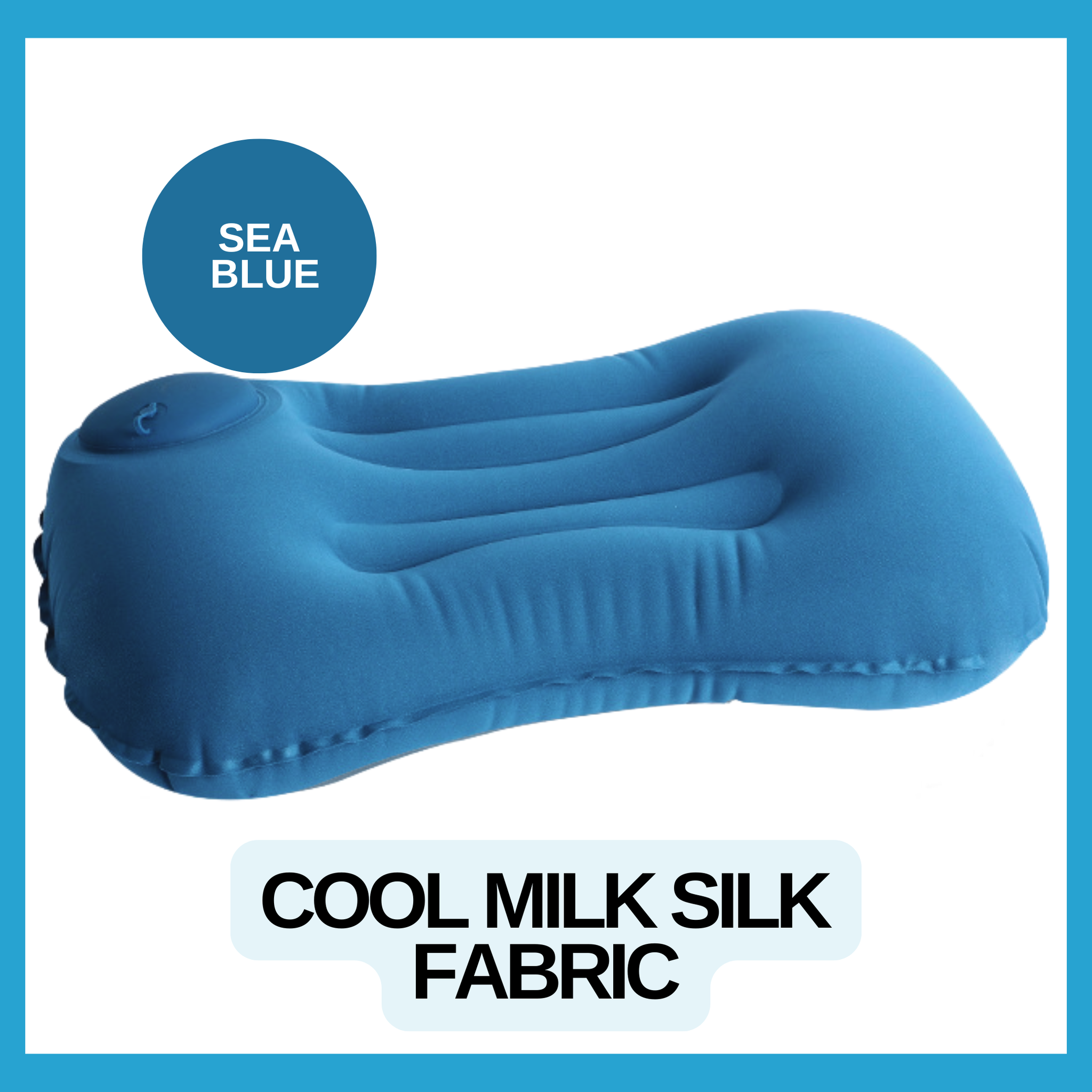 RSZZB® Instant Comfort, Zero Breath Required: The Press-to-Inflate Pocket Pillow