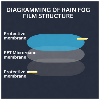 RSZZB® Drive Safe Universal Rainproof & Anti-Fog Mirror Film