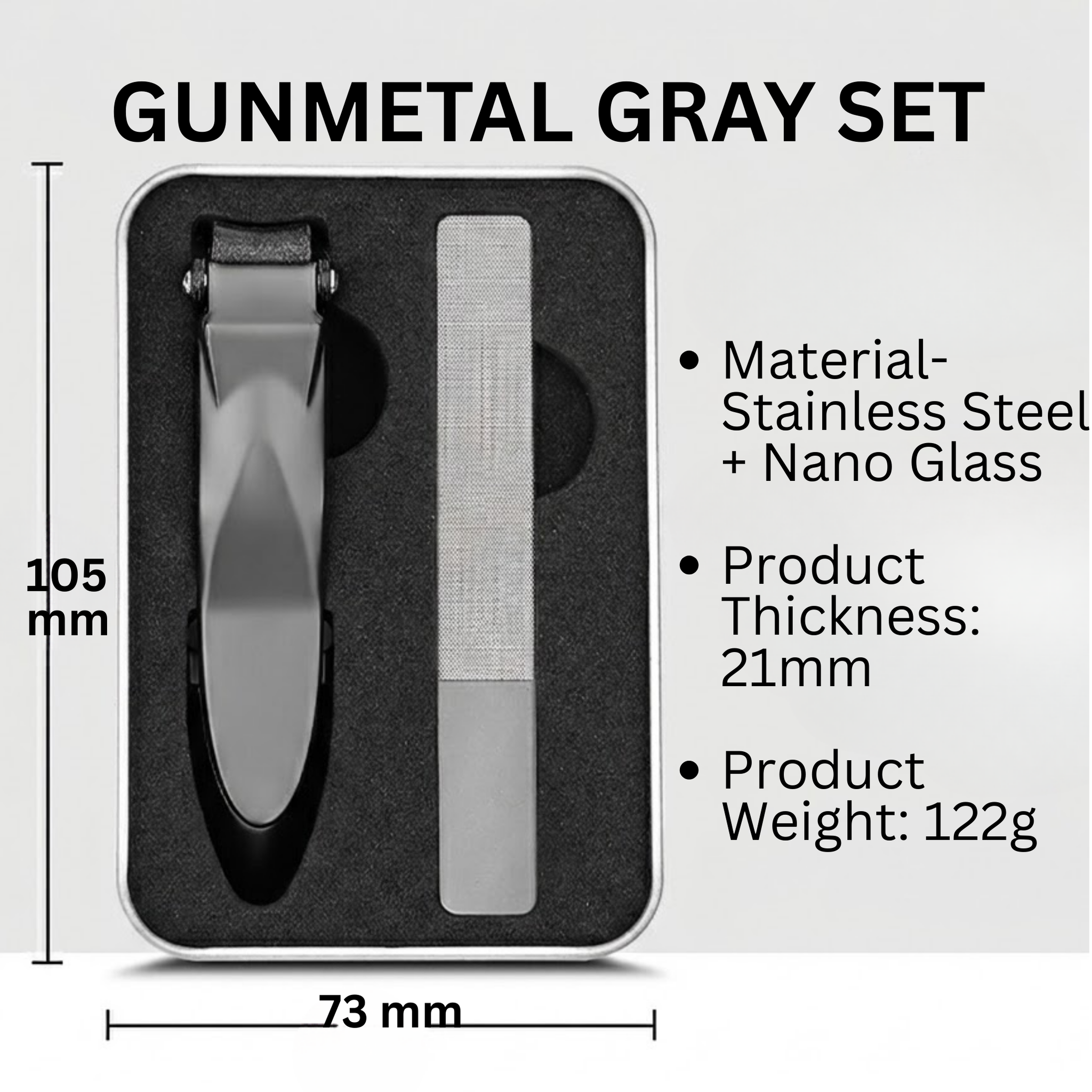 RSZZB® The Ultimate Large Stainless Steel Anti-Splash Nail Clipper Set