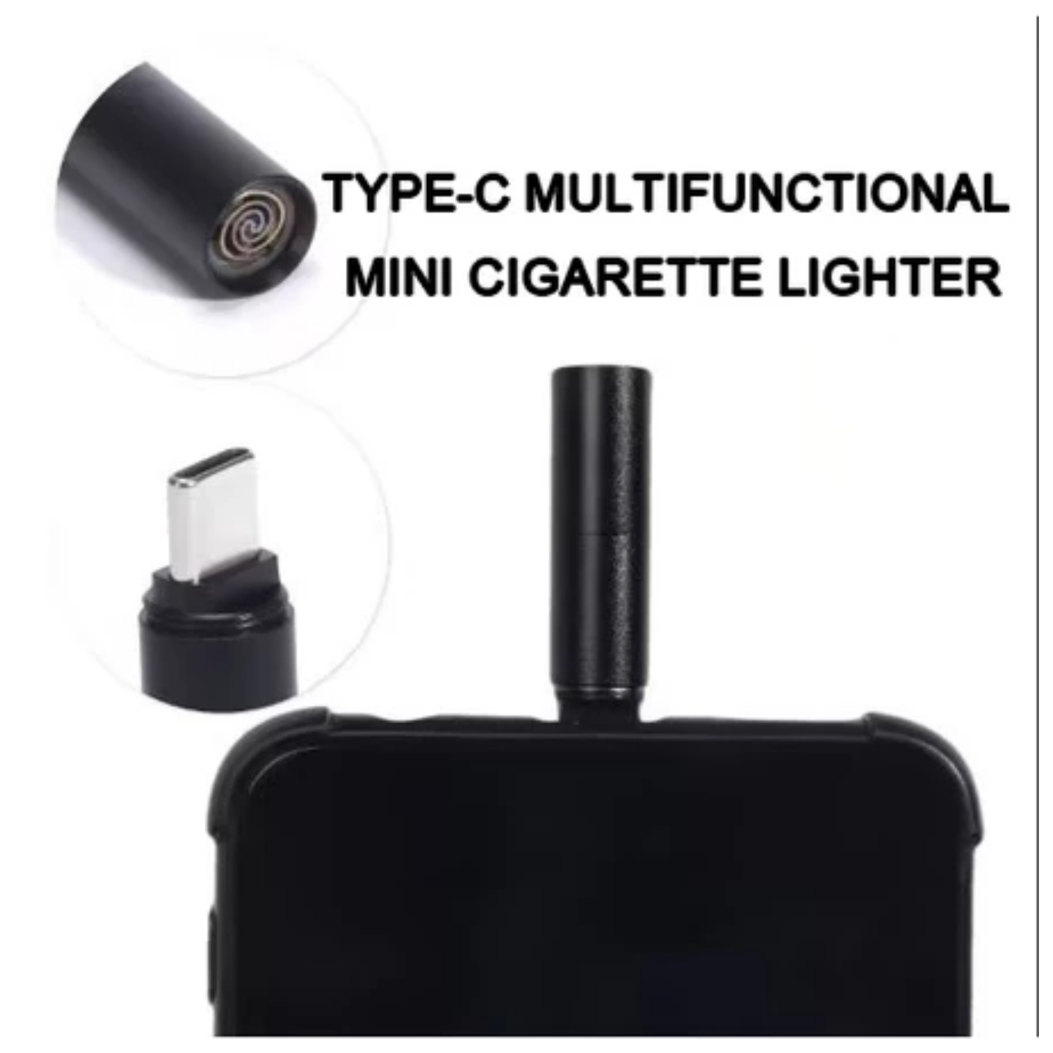 RSZZB® The "Always-Ready" USB-C Blow Lighter: Windproof, Flight-Friendly & Fuel-Free