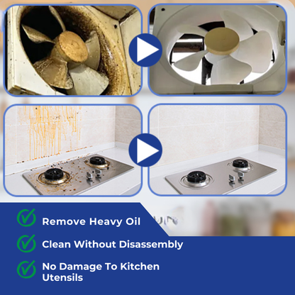 RSZZB®  Fish Oil Stain Cleaning Multi-Purpose Foam Cleaner Kitchen Heavy Grease Foam Cleaner